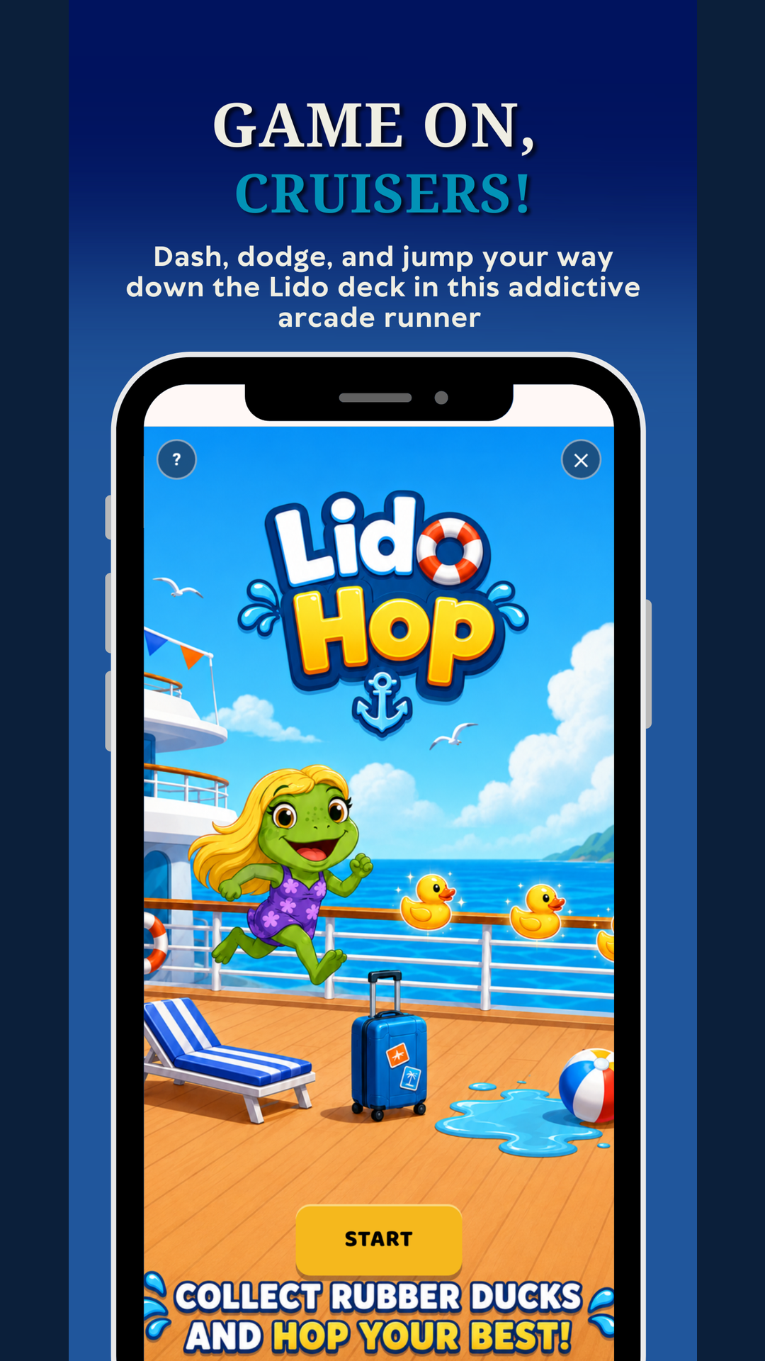 Game on, cruisers — Lido Hop arcade runner