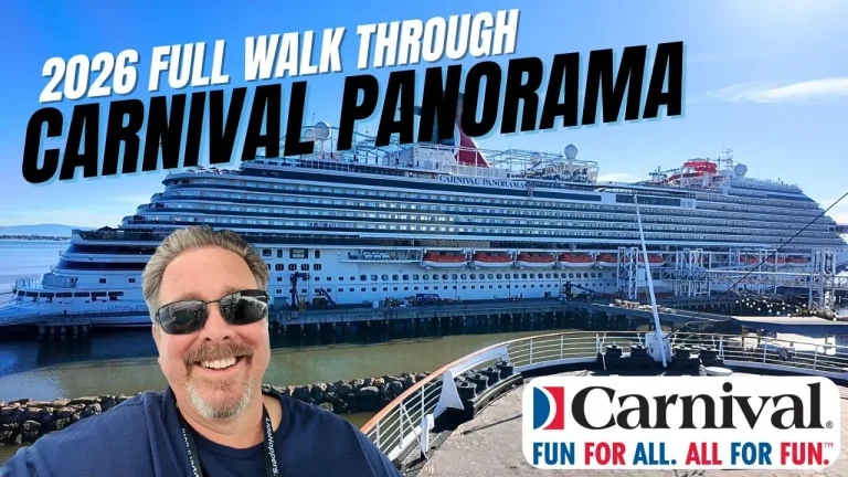 thumbnail image with text 2026 full walk through carnival panorama. Carnival Panorama in background with picture of Tony in the foreground