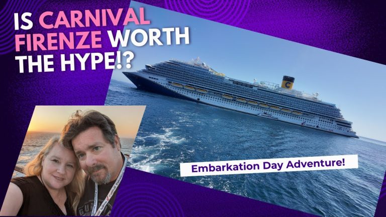 carnival firenze embarkation
