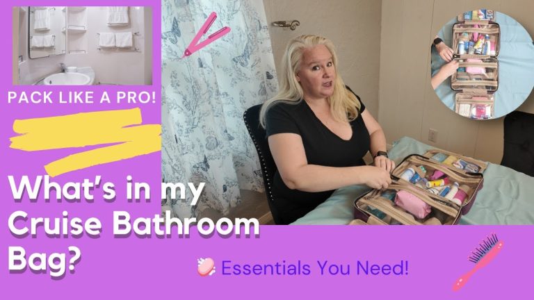 cruise bathroom bag essentials