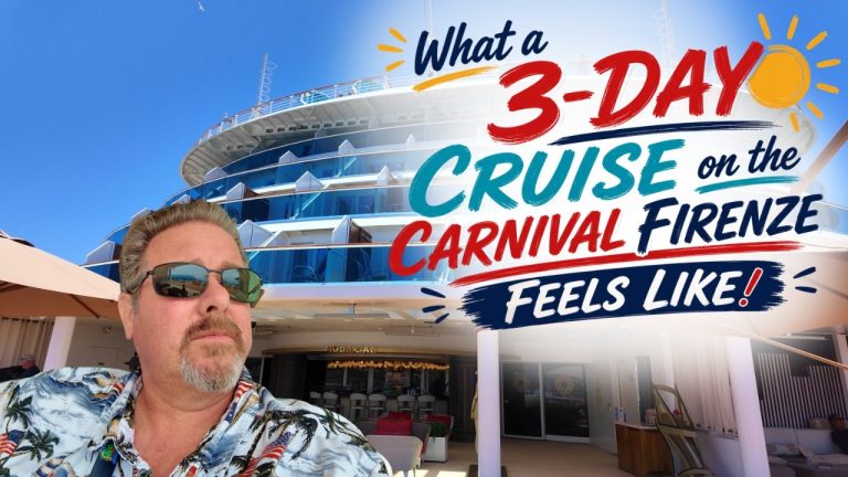 What a 3-Day Cruise on the Carnival Firenze Feels Like